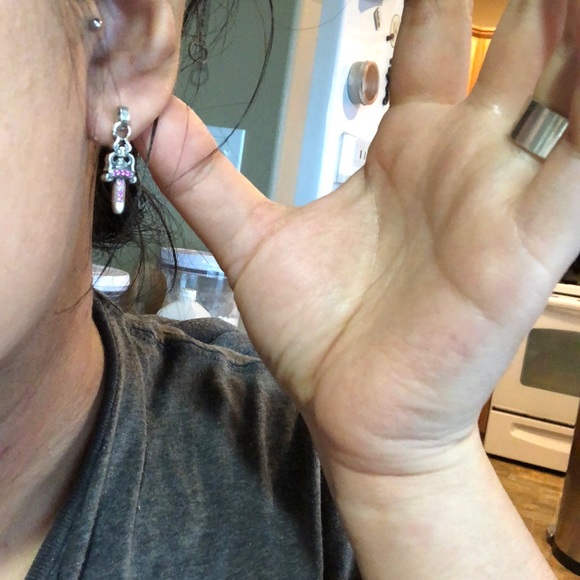 Chrome Hearts dagger earring with ruby - Picture 4 of 4